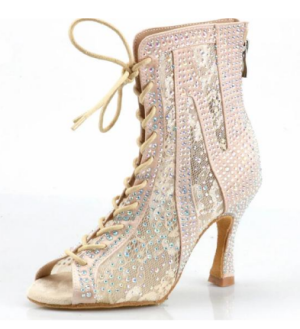 Fashion Salsa Jazz Tango Outdoor Indoor Social Latin dance shoes for dancing women teachers high heels dance boots