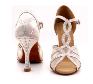 Latin dance shoes, black adult dance shoes, shoes - heel 8.5