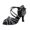 Latin dance shoes, black adult dance shoes, shoes - heel 7.5