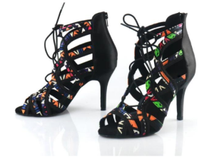Women Shoes Black Dance Boots Latin Dance Shoes For Girls Ladies Ballroom Modern Tango Dancing Salsa Party Shoes Customize