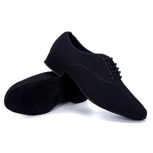 Modern Jazz Sneaker High Quality for Men Professional Black Oxford Upper Latin