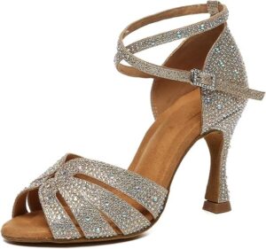 Women's Rhinestone Latin Ballroom Dance Shoes