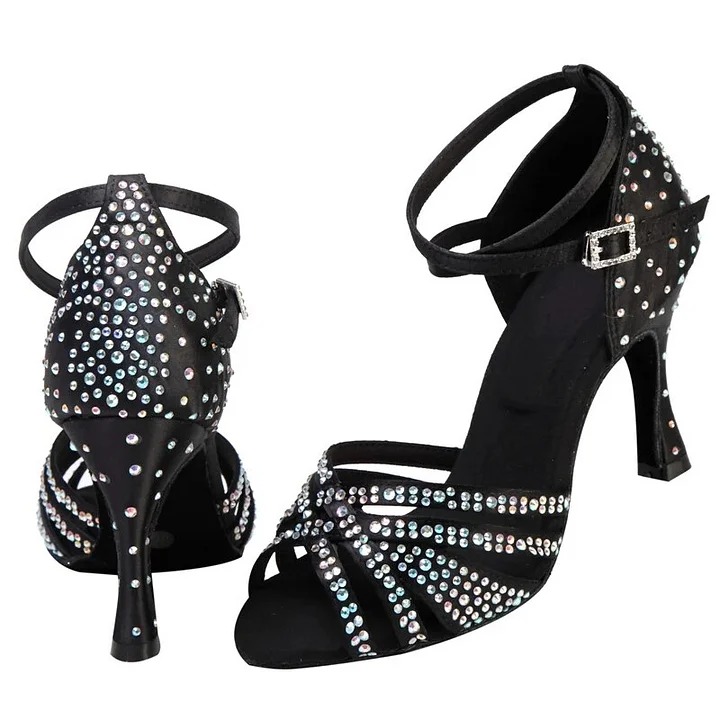Women Shoes Latin Dance Shoes Heel For Women Ladies Girls Ballroom Modern Tango Jazz Dancing Shoes - Image 5